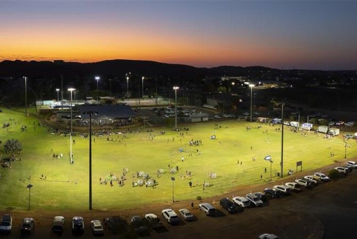 an overhead image of Wickham Oval