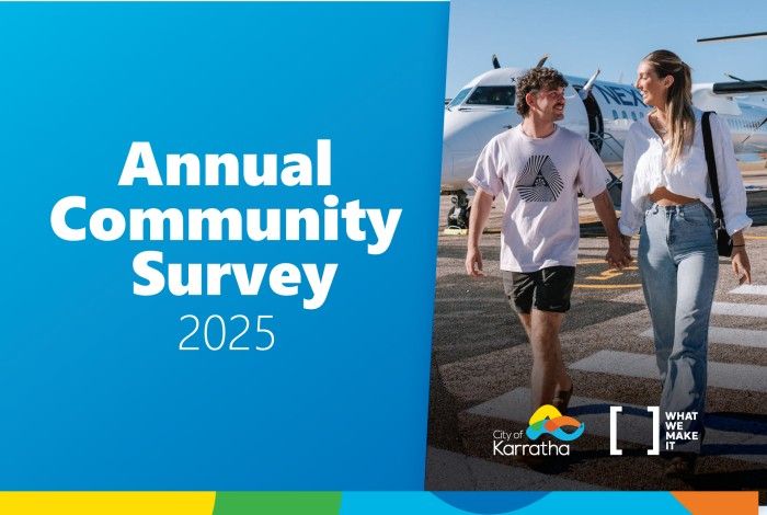 Website tile for annual community survey