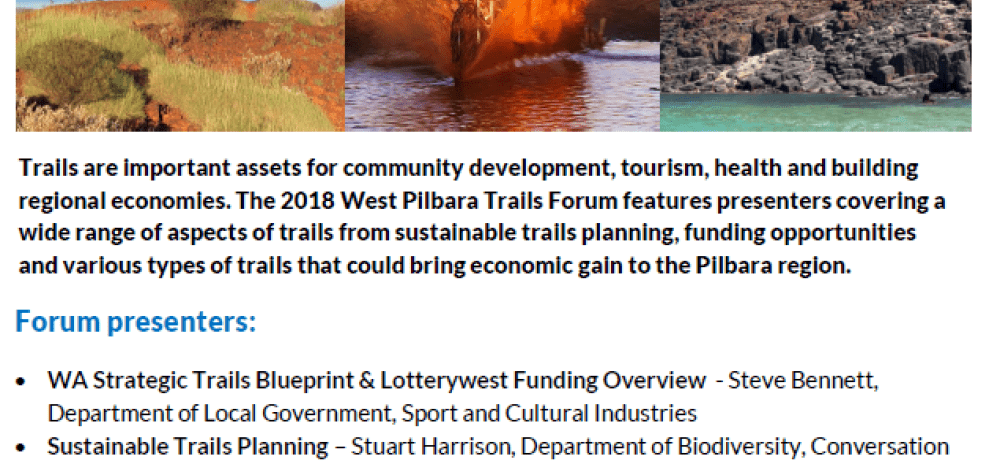 West Pilbara Trails Forum 2018