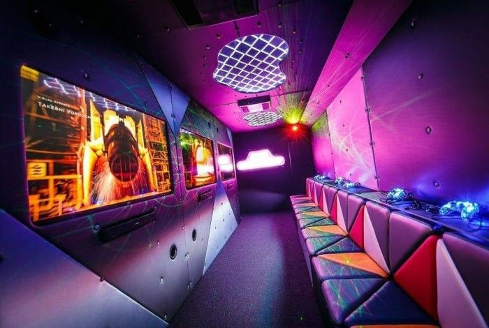 inside view of gaming bus