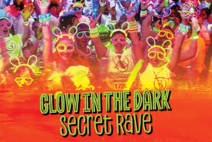 image of youth in a glow in the dark event 