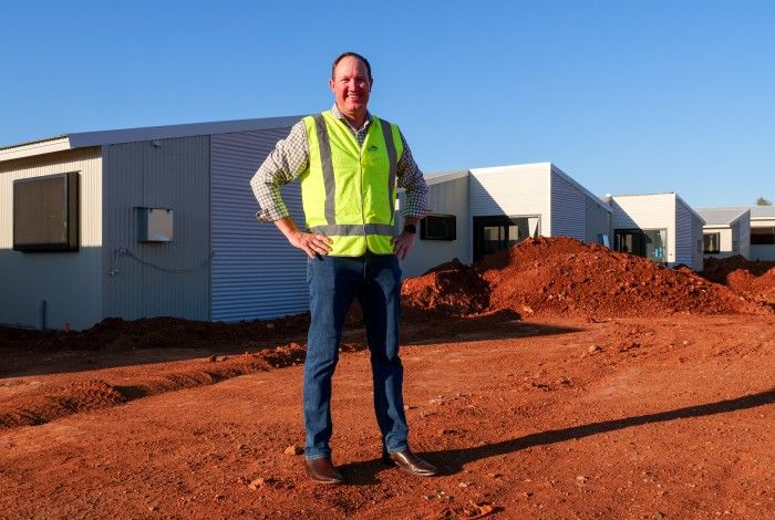Mayor Daniel Scott at the Baynton Development site