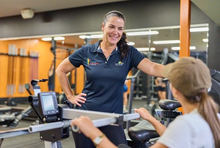 A City Personal Trainer helping their client
