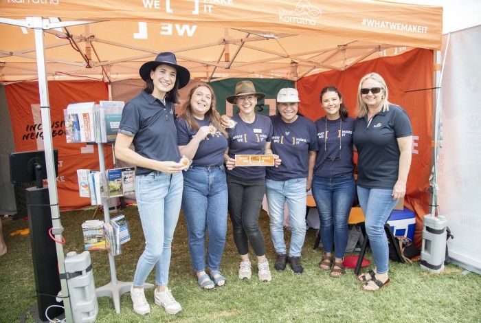 Photo of engagement team at a community pop up 