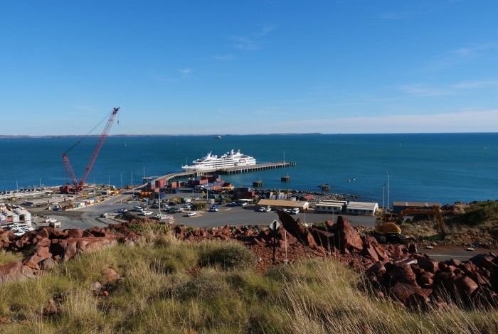 Crusie ship at Port of Dampier 