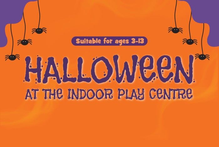 Halloween at the Indoor play centre with spiders 