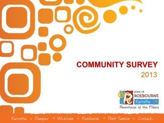 2013 Community Survey results summary