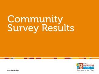 2014 Community Survey results summary